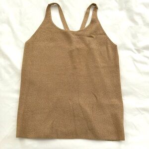 Beige glitter top by Banana Republic